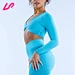 long sleeve crop top sport